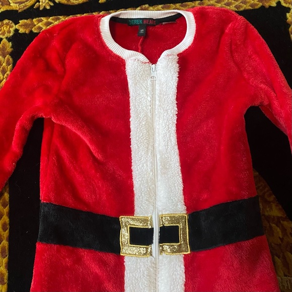 Kids Size 12 Santa fleece Onesie - Picture 3 of 10